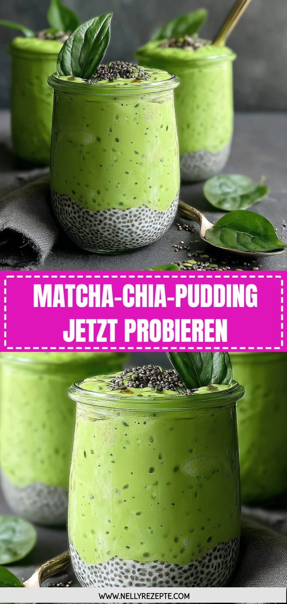 Matcha-Chia-Pudding jetzt probieren