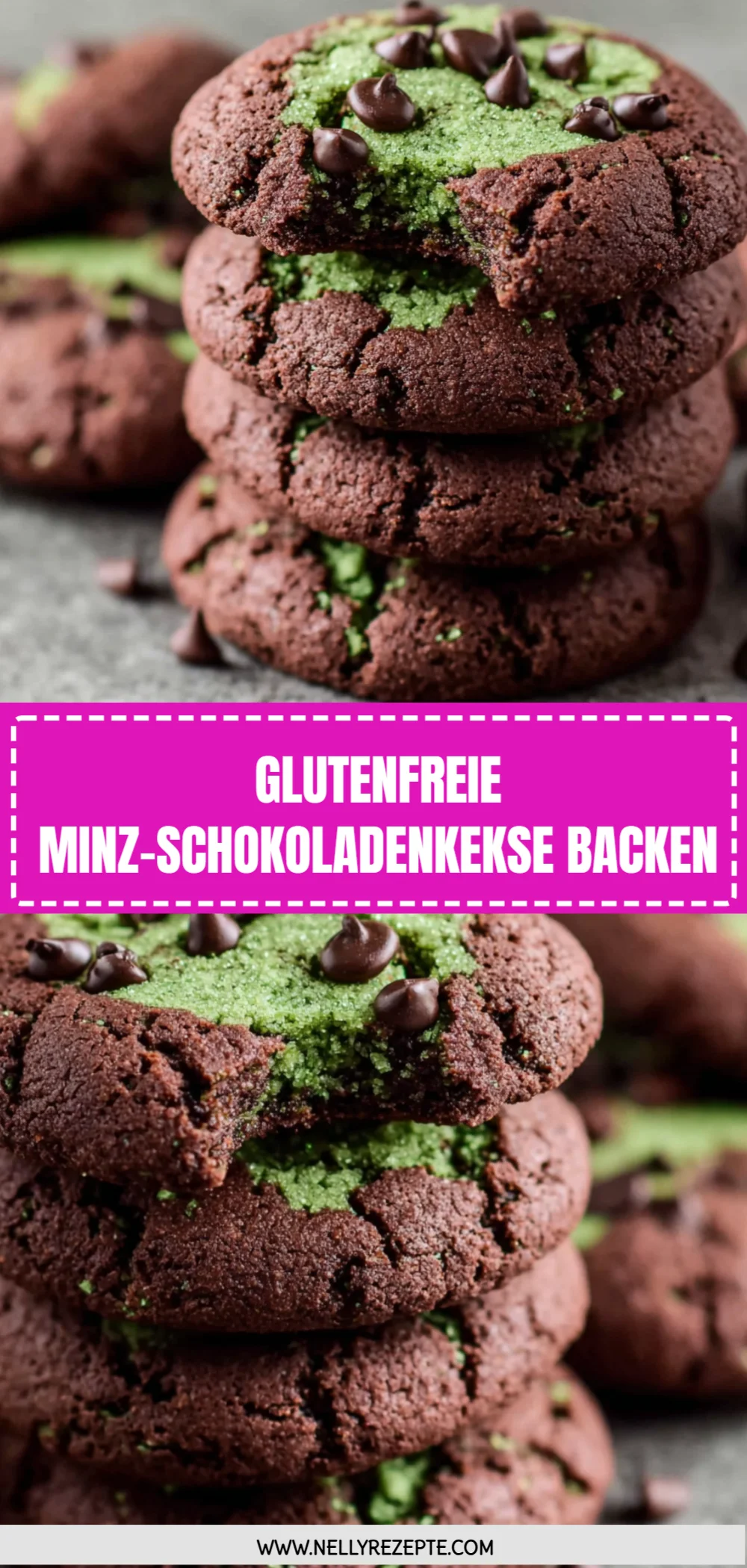 Glutenfreie Minz-Schokoladenkekse backen