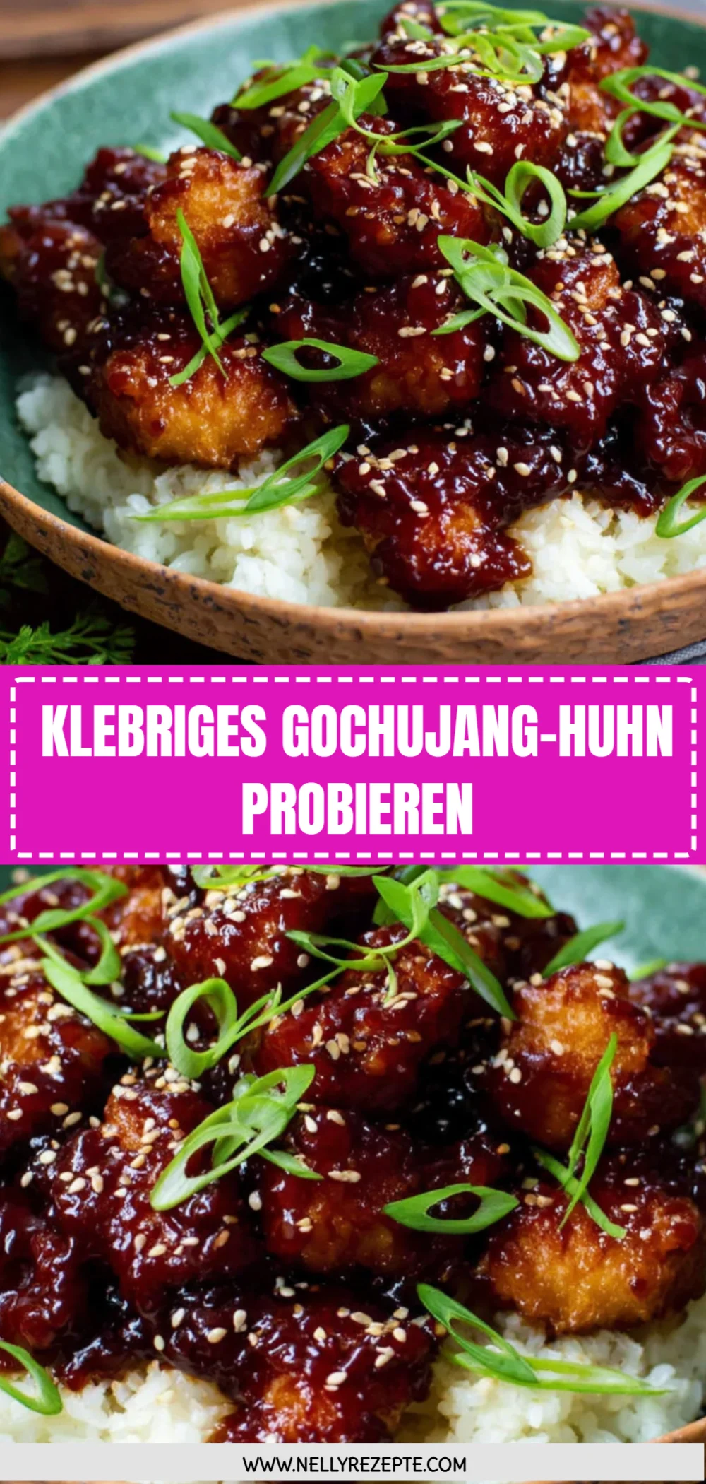 Klebriges Gochujang-Huhn probieren