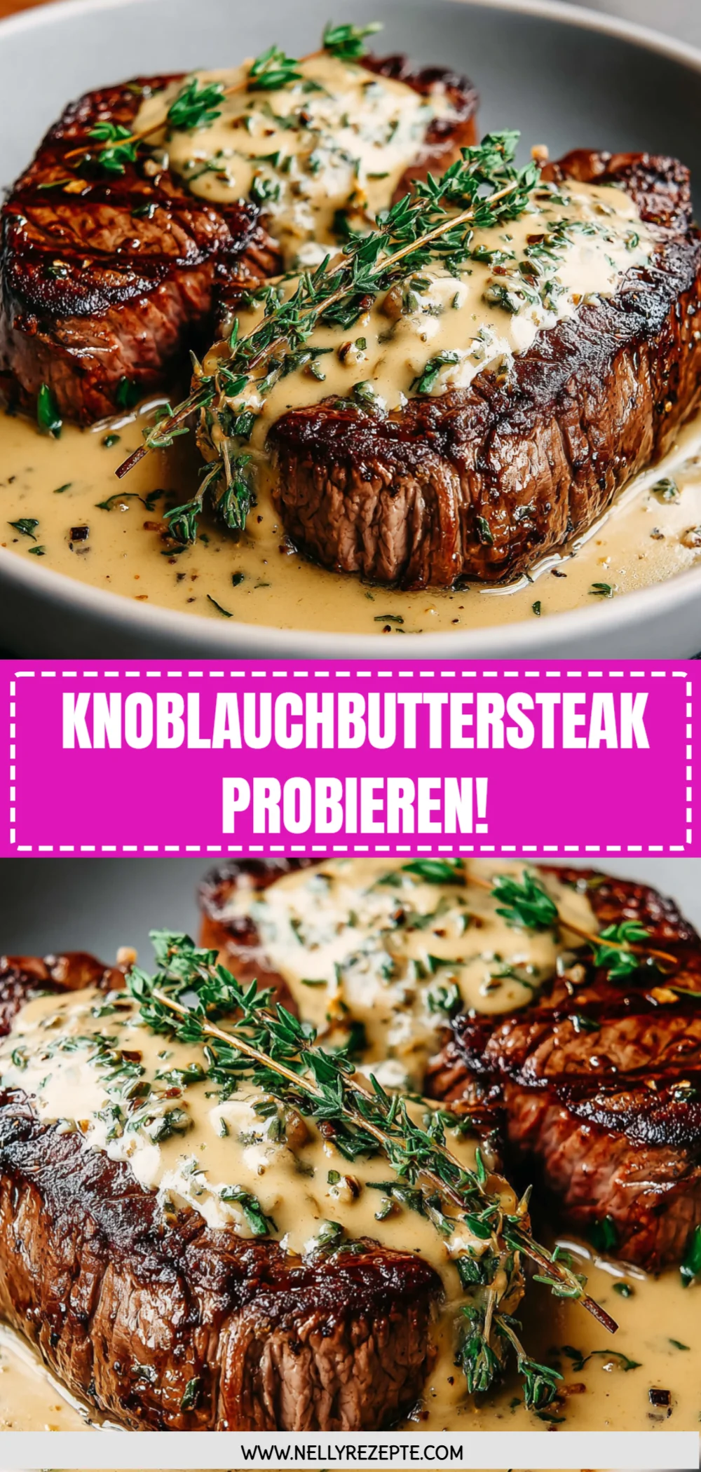 Knoblauchbuttersteak probieren!
