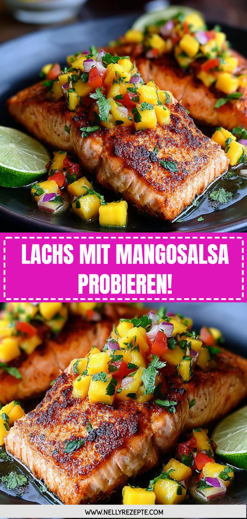 Lachs mit Mangosalsa probieren!